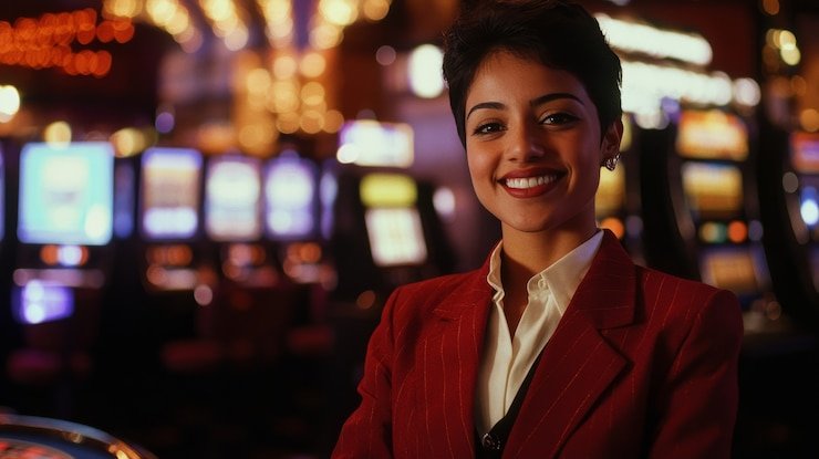 Live blackjack table on slotbesar login mobile app showing dealer hand and player options